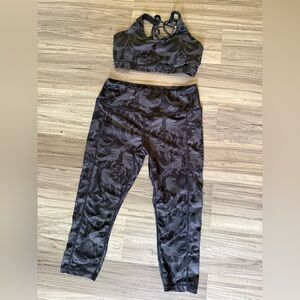 Constantly Varied Dinosaur Leggings and Bra set